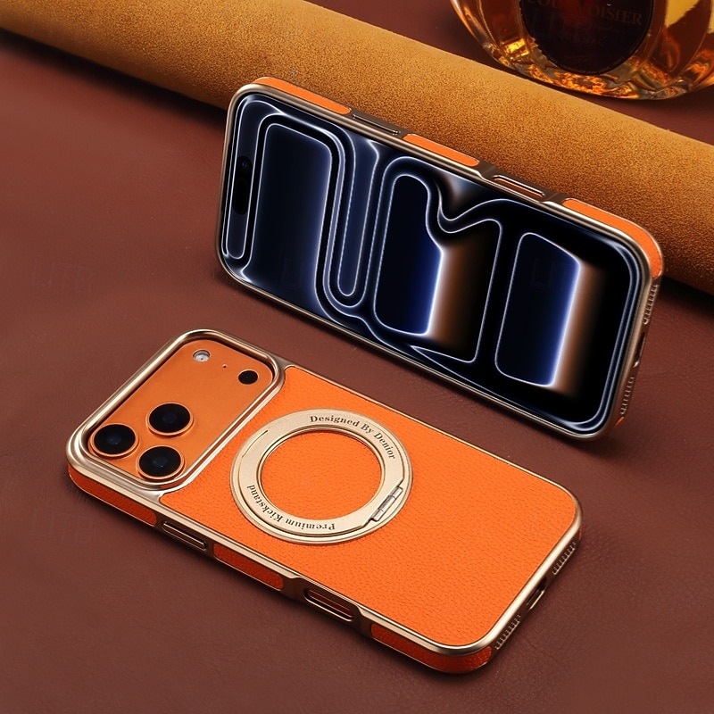 телефон Кейс для Назначение iPhone 17 Pro Max 16 15 14 Pro Max 13 Pro Max Кейс на заднюю панель со стендом Защита от удара Ретро Покрытие 2025 - $20.99 –P9