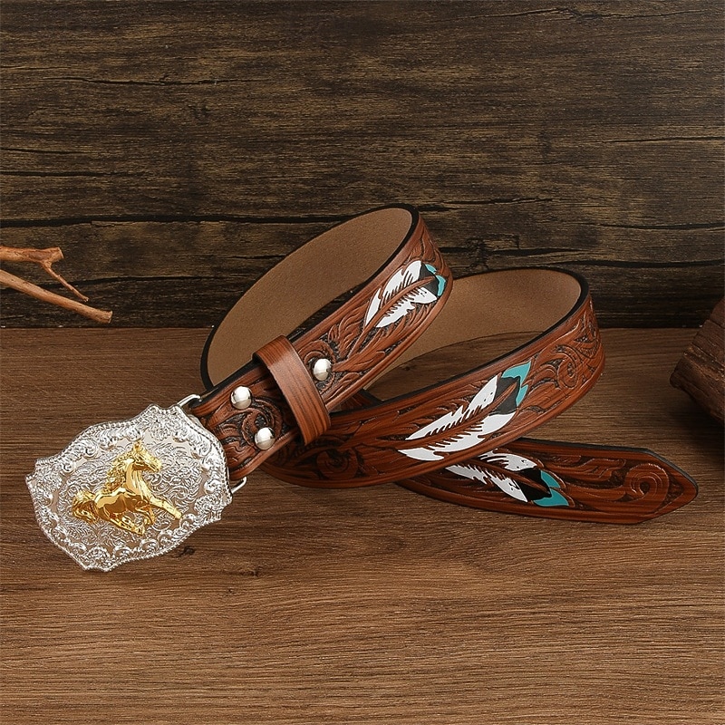 Per uomo Cintura Fibbia automatica Rilascio rapido Pelle PU Lega Vintage Durevole Regolabile Cavallo Marrone Caffè All'aperto Quotidiano Cintura Vita del 2026 a $18.99 –P2