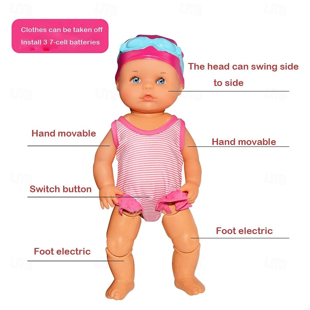 электрические водонепроницаемые куклы-младенцы, плавающие в ваннах и бассейнах 2026 - $45.99 –P5