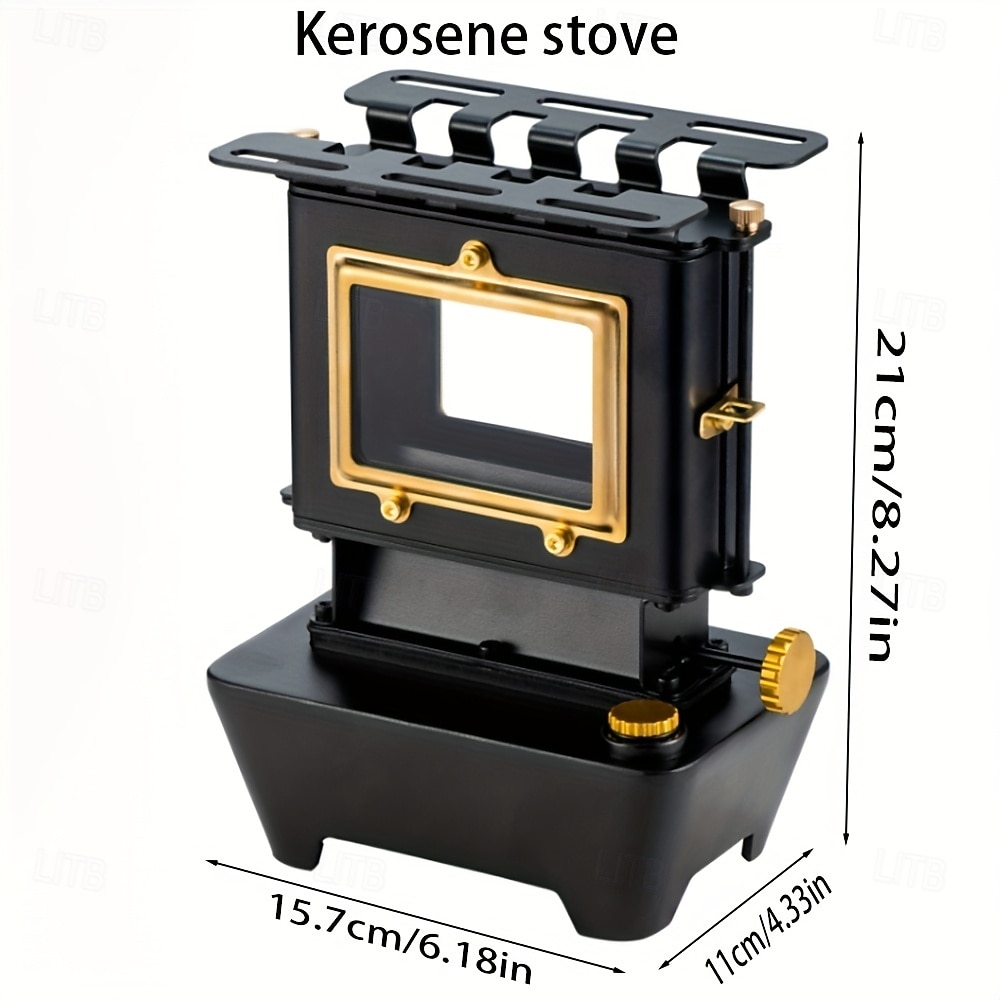 Vintage Coal Oil Stove, Outdoor Fire Pit with Glass Screen, Sturdy Metal Construction, No Electricity Needed, for Camping Backyard BBQ Tea & Cooking, Portable Camping Stove, Elegant Design, Durable Co 2026 - $388.79 –P3
