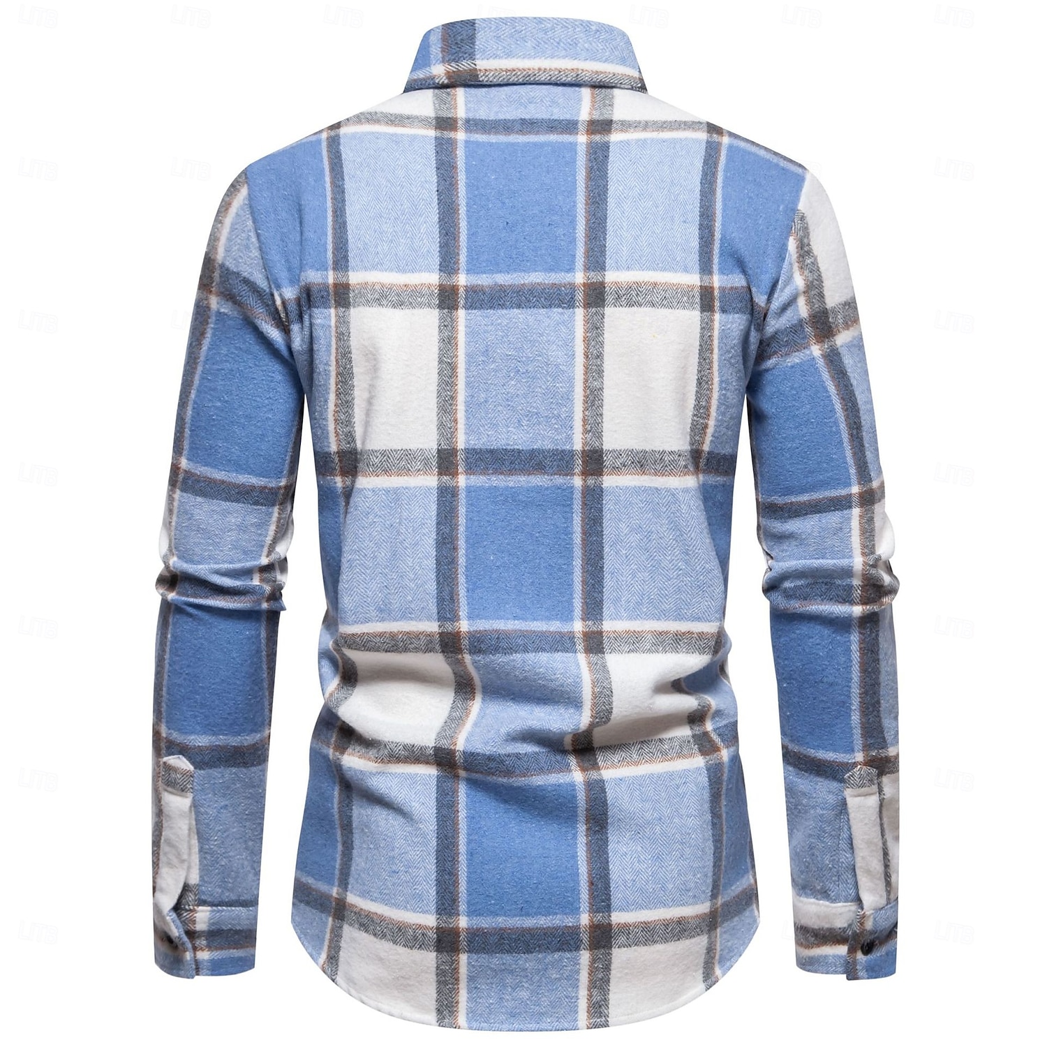 Herren Hemd Flanellhemd Kariertes Hemd Knopfhemd Overshirt Karomuster Outdoor Straße Blau Schwarz Rosa Rote Langarm Revers Frühling & Herbst Bekleidung 2026 - $26.99 –P3