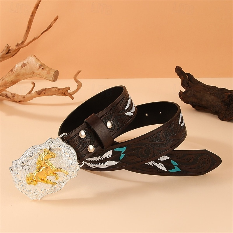 Per uomo Cintura Fibbia automatica Rilascio rapido Pelle PU Lega Vintage Durevole Regolabile Cavallo Marrone Caffè All'aperto Quotidiano Cintura Vita del 2026 a $18.99 –P8