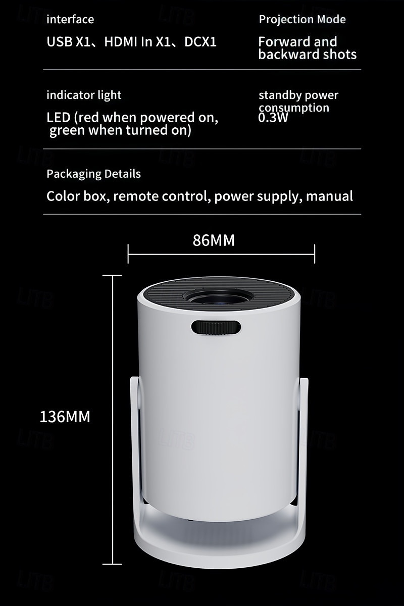 Проектор HY300 Pro S2 4K домашний кинотеатр наружный проектор Подарок на День святого Валентина 2026 - $95.99 –P19