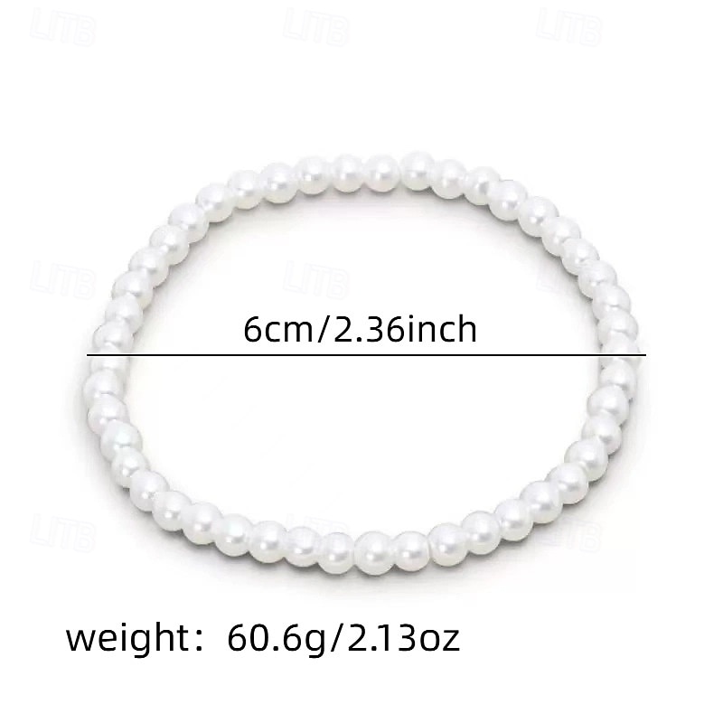 Elegantes, mehrlagiges Perlenarmband für Damen – ein mit Kunstperlen besetztes Hochzeitsaccessoire für Bräute und Brautjungfern&amp;formelle Anlässe 2026 - $11.99 –P1