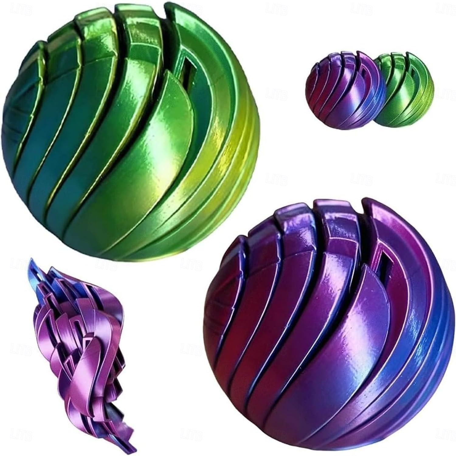 צעצועי פידג'ט כדור הדפסה תלת מימדית, כדור הילוך צעצוע פידג'ט נוזלי מסתובב כדור זרימת נוזל עם עיצוב מסתובב שולחן אינטראקטיבי, צעצועים למשרד, בית ולנסיעות, צעצועי הקלה בחרדה 2026 - $13.49 –P1