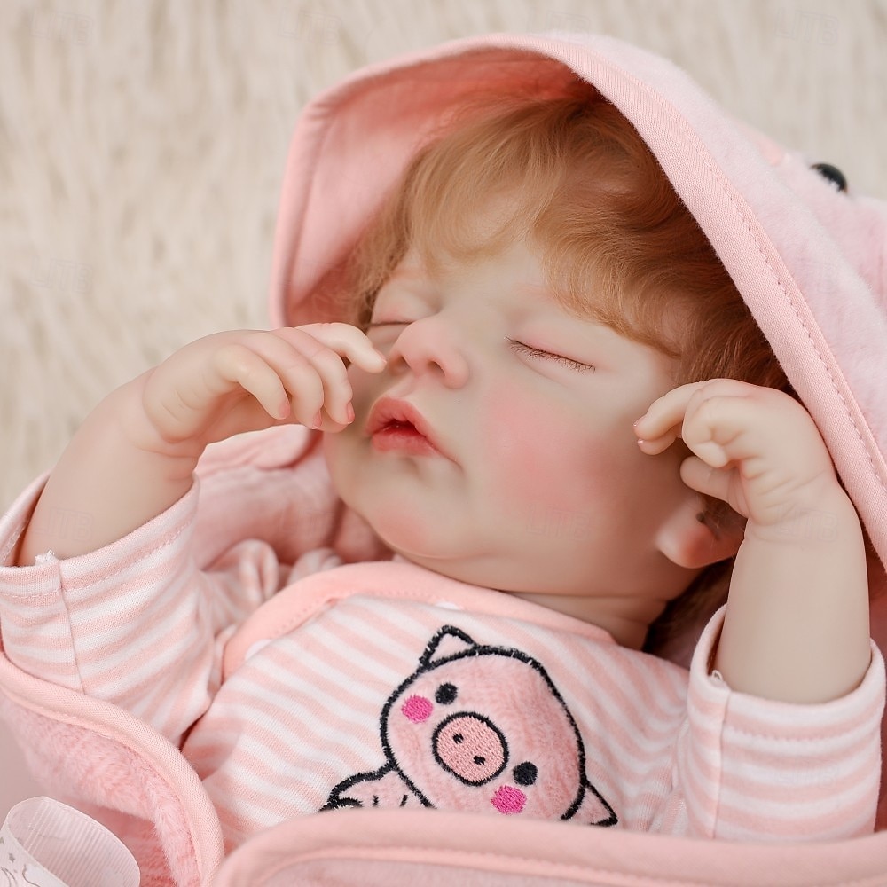 Lebensechte Reborn-Babypuppen - 22 Zoll Schlafende realistische Neugeborene Babypuppen mit weichem Stoffkörper und Fütterungs-Spielzeug für Kinder ab 3 Jahren Weihnachtsgeschenk 2025 - $157.99 –P2