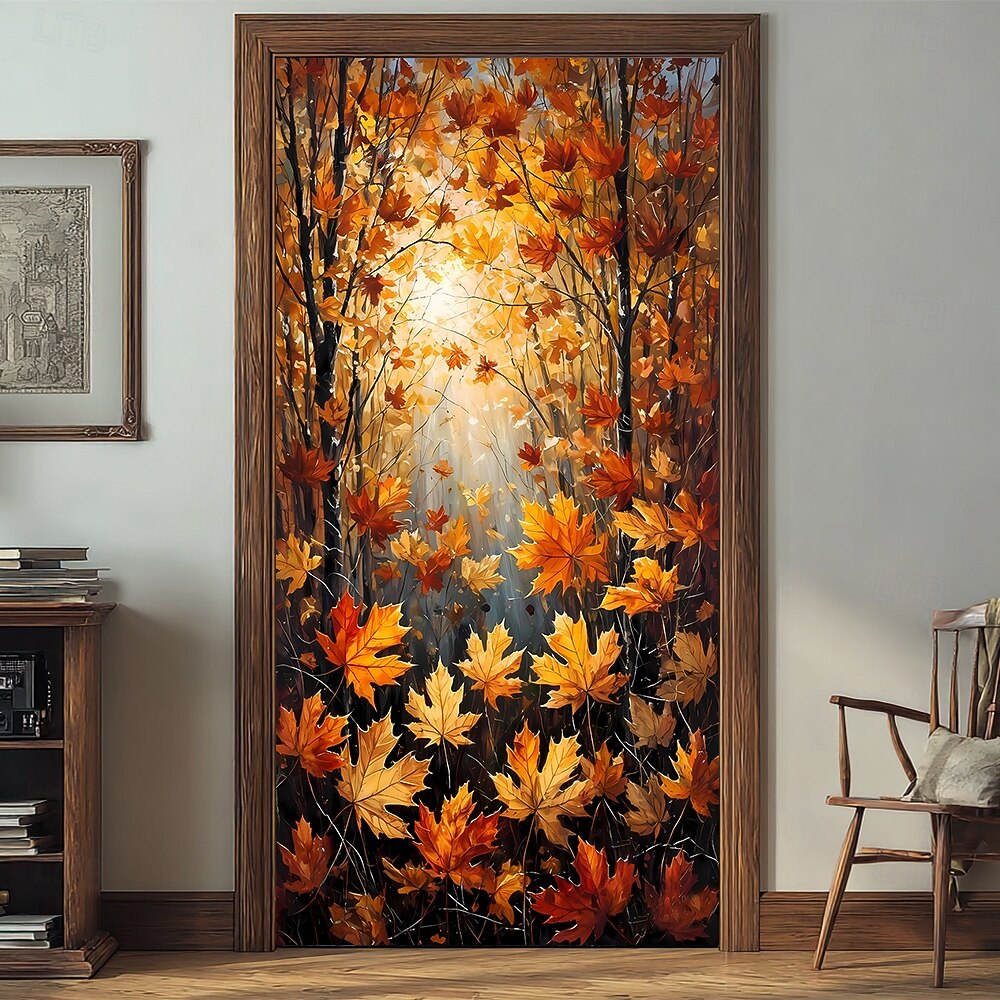 Halloween Afișe Capacul ușii Bannere în aer liber Peisaj de toamnă Drăguţ #D Petrecere Cămin Cameră pentru adolescenți Cămin universitar Dormitor de fraternitate în peștera bărbaților pentru băieți 2026 - $19.99 –P2