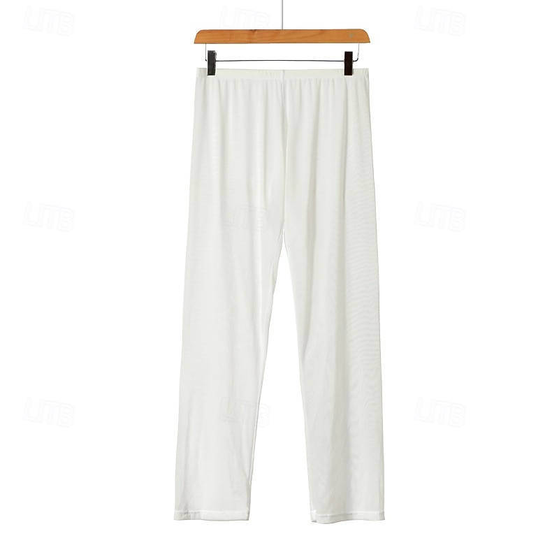 2026年 男性用 １枚 ベーシックパンティー 長袖アンダーシャツ メッシュ ポリエステル ソフト 快適 高通気性 平織り ミッドライズ ブルー ブラック  コレクション – CLP $11739 –P9