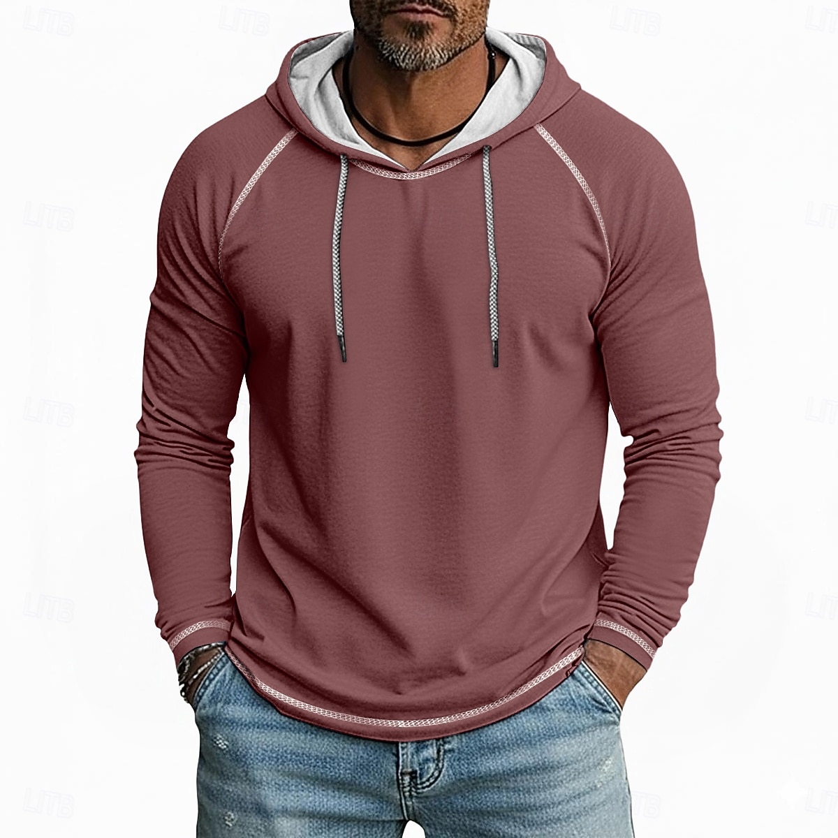Miesten T-paita Huppari Pitkähihainen Hupullinen Talvi 봄 & Syksy Kaikki vuodenajat Yhtenäinen väri Neuleet Päivittäin Urheilullinen Hupullinen ulko- Kausaliteetti Urheilu- ja treenivaatteet Vaalean 2026 - $21.99 –P7