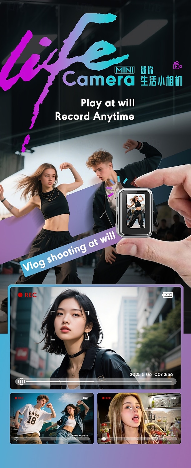 Brand New Thumb Camera Mini Video Photo Recording Necklace Camera Portable Creative Camera Essential For Outdoor Photography. 2026 - $34.99 –P5