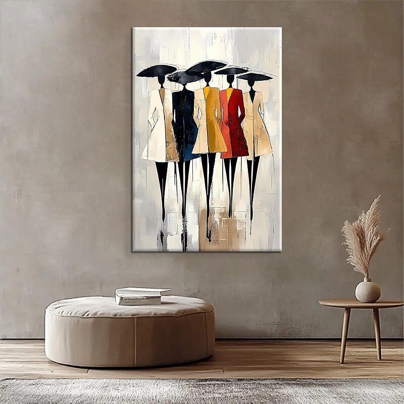 Handmade Oil Painting Canvas Wall Art Decoration Abstract Figures Fashion Model for Home Sofa Background Entrance Hall Decor Stretched Frame Hanging Painting/Rolled Frameless Unstretched Painting 2026 - $60.99 –P4