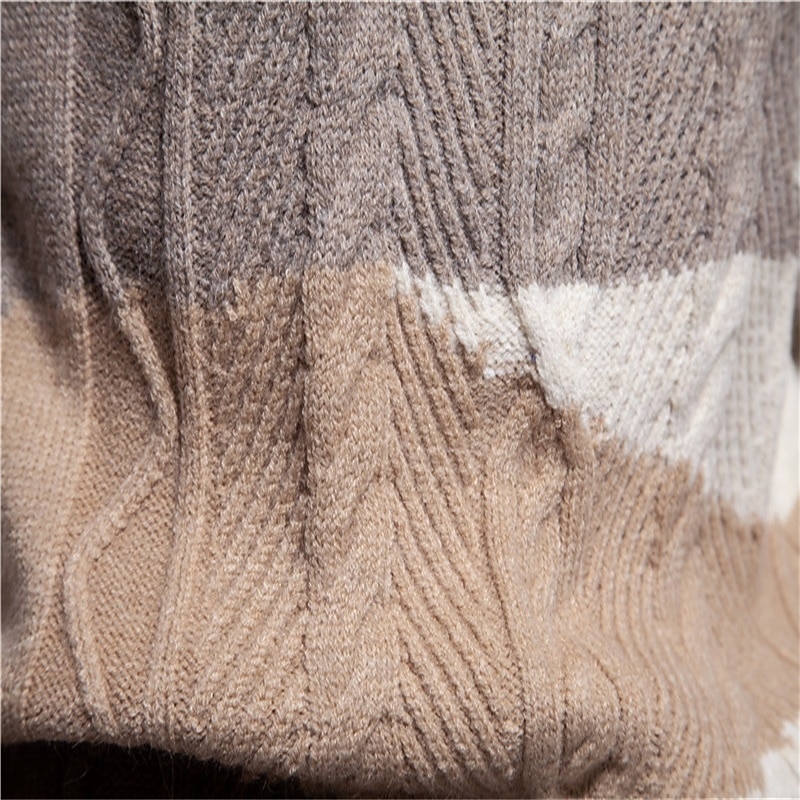 Per uomo Maglione Jacquard Felpa Maglione A Coste Treccia Maglia Top Regolari Patchwork Blocco di colore Semplice Girocollo Maglieria Contemporaneo Casuale Abbigliamento quotidiano Abbigliamento del 2026 a $39.99 –P5