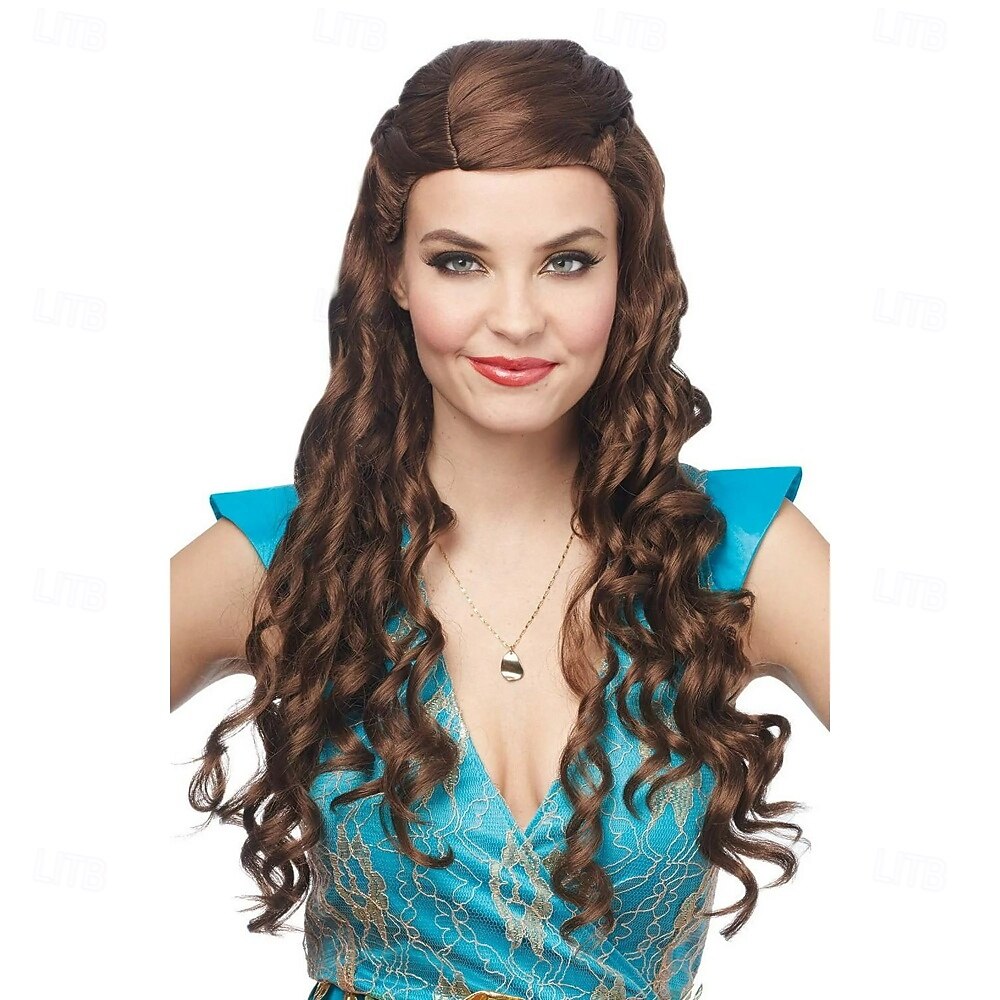 Peluca de princesa medieval para fiesta de carnaval 2026 - $21.99 –P3