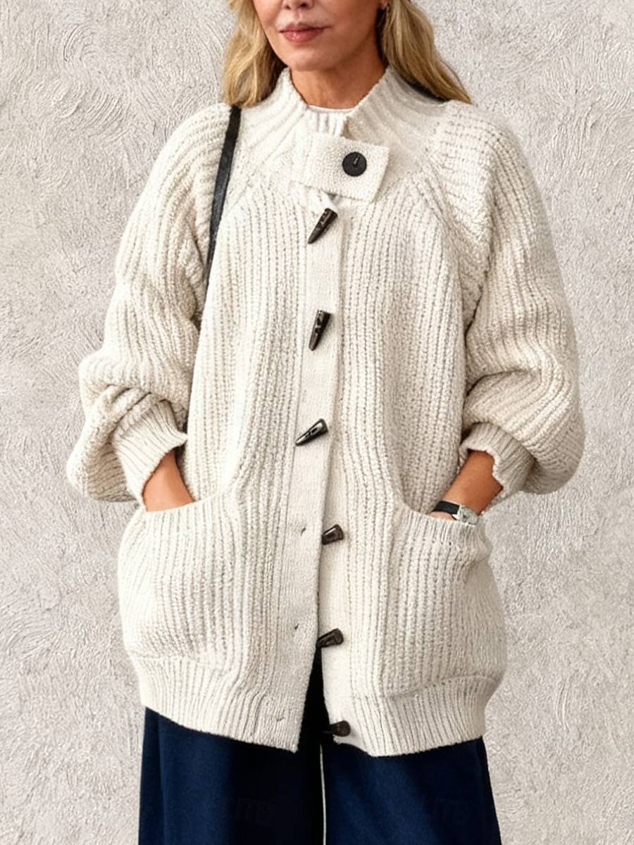 Женский свитер, кардиган, шерстяная смесь, винтажный, повседневный, водолазка-хомутик, трикотажный, с длинным рукавом, обычный, трикотажный, повседневный, оливково-зеленый, темно-синий, осень-зима 2026 - $97.99 –P7