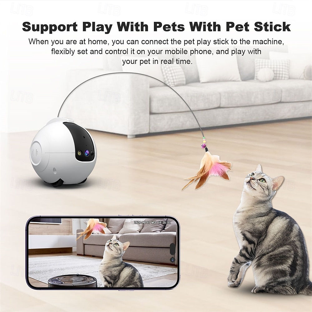 4MP Smart Robot CCTV Camera Battery Powered AI Motion Detection Remote Control Pet Playmate Two-Way Audio 2025 - $115.99 –P8
