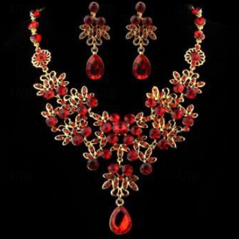 2шт Свадебные комплекты ювелирных изделий For Жен. Фиолетовый Синий Красный Свадьба Вечерние наряды Сплав геометрический 2026 - $15.99 –P8