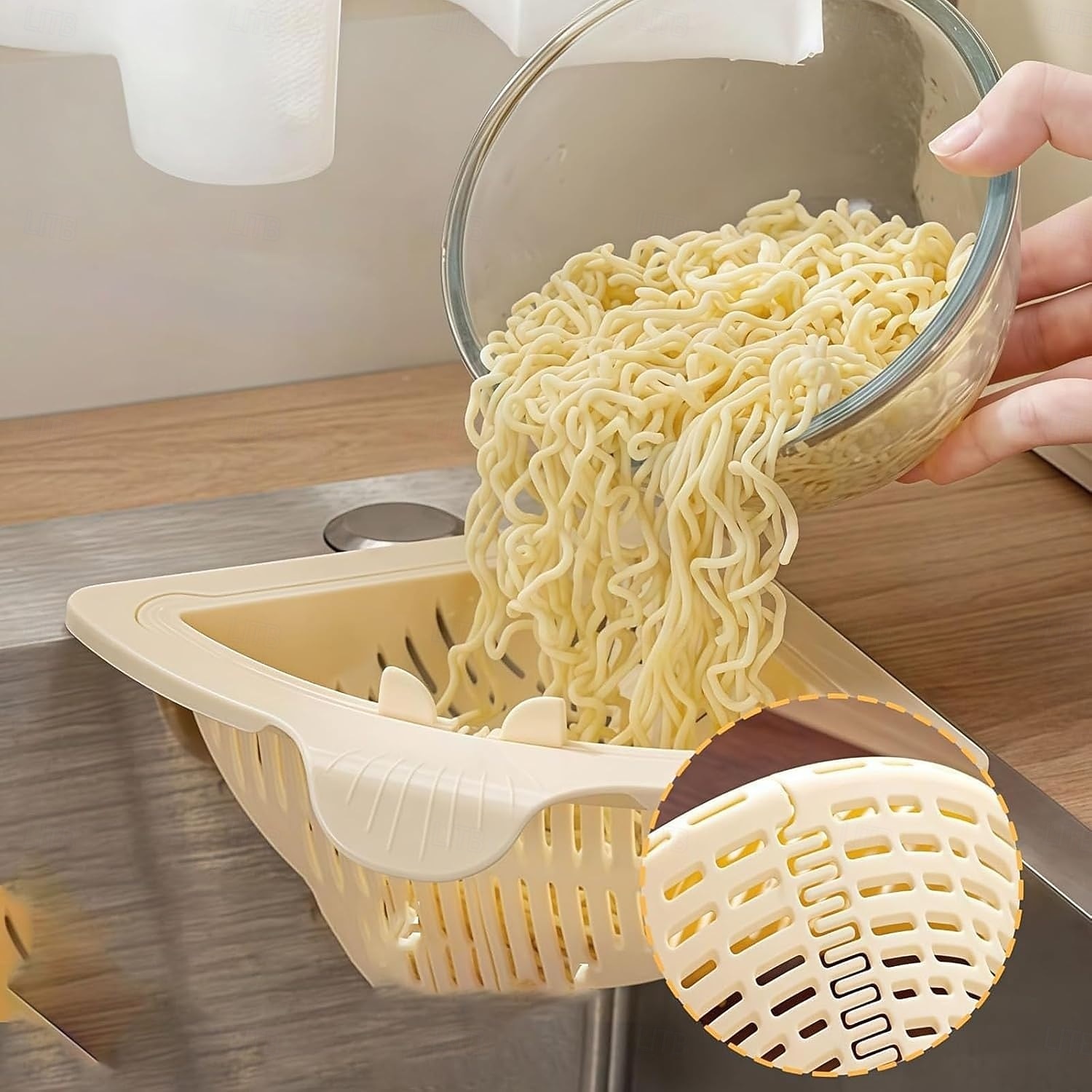 Cestello magnetico per lavello da 2 pezzi - scolapiatti da cucina pieghevole in plastica resistente con fondo anti-foratura e apertura a torsione, forte chiusura magnetica & lavastoviglie del 2025 a $11.99 –P16