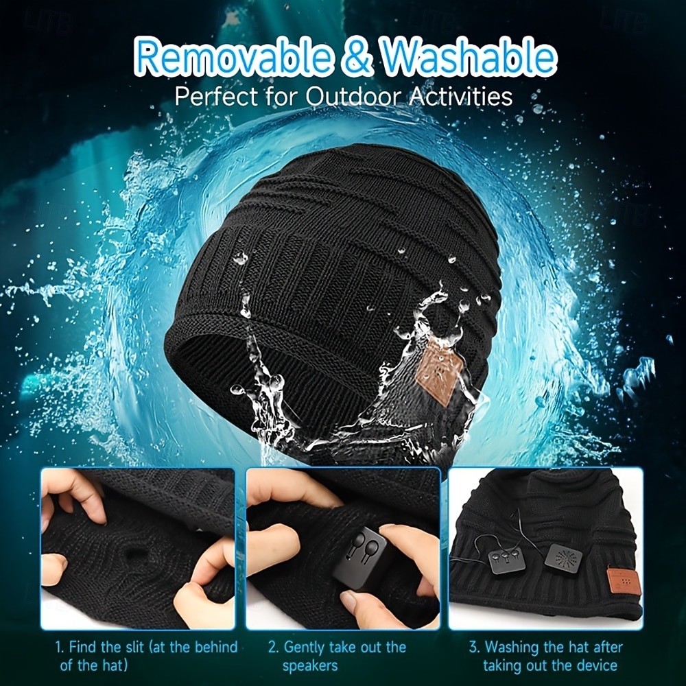 Men's Wireless Hat Valentine's Day Gift for Teenage Boys and Girls  Men's and Women's Adult Teenage Socks  Cool Technology Wireless Music Hat with Earphones for Gamers Husband Valentine's Day Gift 2026 - $25.99 –P3