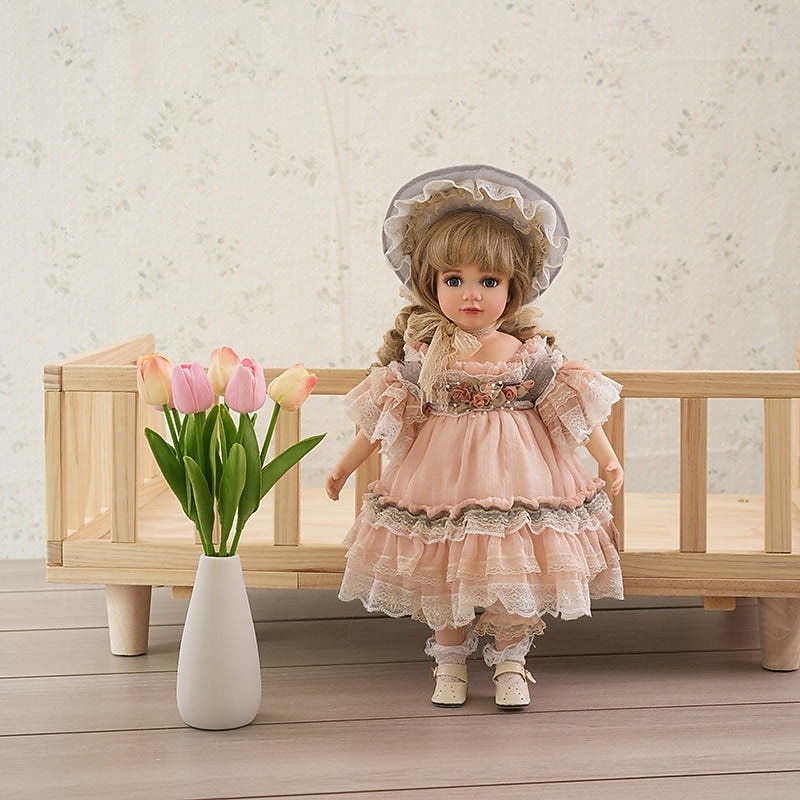 Vintage Porcelain Dockor Handmålad Palats Domstol Bisque Dockor 18 Tum Julklapp 2026 - $154.99 –P4