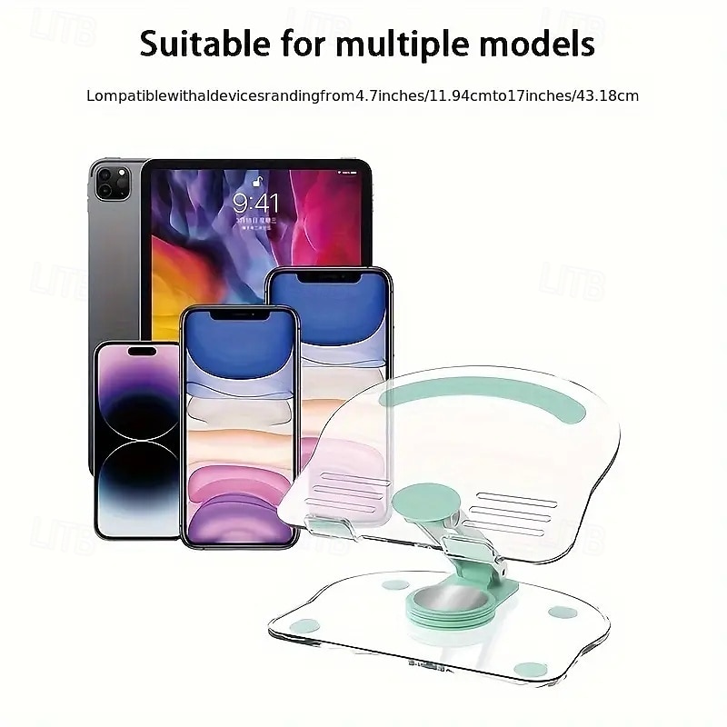 Складная прозрачная подставка для телефона с возможностью вращения на 360 градусов, имеющая симпатичный и минималистичный дизайн, идеально дополняет повседневное использование. 2025 - $13.99 –P7