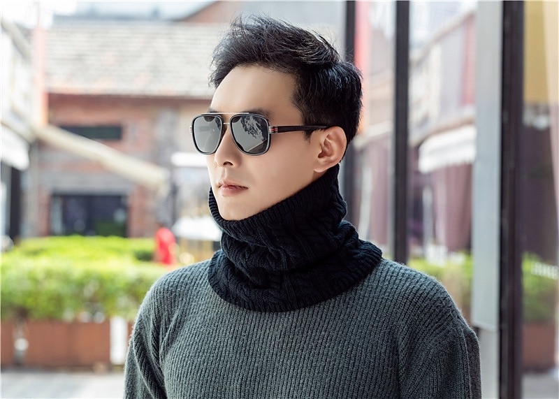 Μόδα μαλακή πλεκτή θερμαντική λαιμού αθλητικό κασκόλ γυναίκες άνδρες κάλυμμα προσώπου χειμώνα πατινάζ τρέξιμο ζεστά κασκόλ παχύ κρύο κολάρο μάσκα ολόκληρου προσώπου snood κασκόλ λαιμού bufanda παχύ 2026 - $15.99 –P15