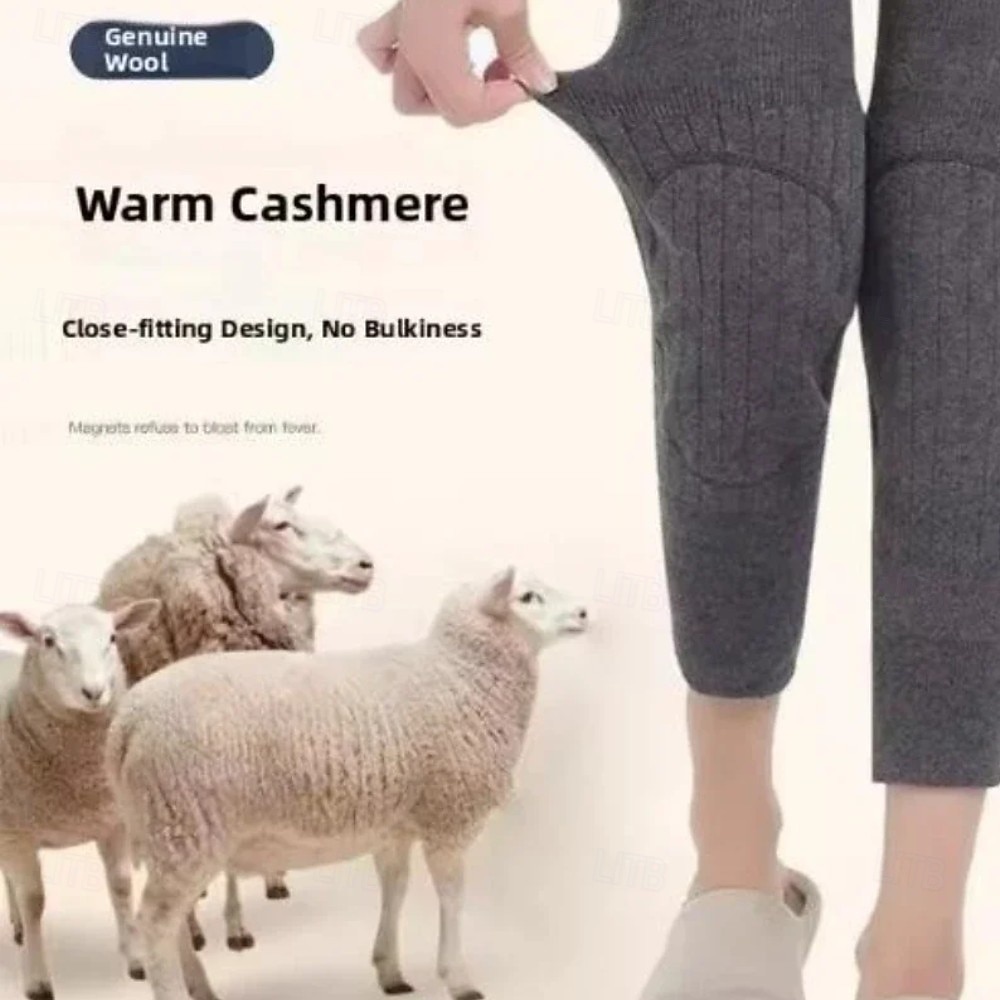 Genunchiere termice de iarnă din cașmir pentru genunchiere pentru femei și bărbați, genunchiere din lână pentru dureri articulare, tendinită, artrită, genunchiere pentru artrită reumatică, genunchiere 2026 - $12.99 –P3
