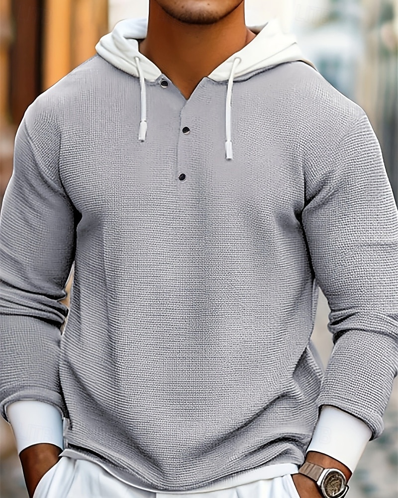 Voor heren Trui met capuchon Stoppen Grijs Capuchon Kleurenblok Zak Kleurenblok Sport & Outdoor Casual Dagelijks 3D-afdrukken Streetwear Sportkleding Casual Herfst Winter Kleding Hoodies Sweatshirts 2026 - $31.99 –P1