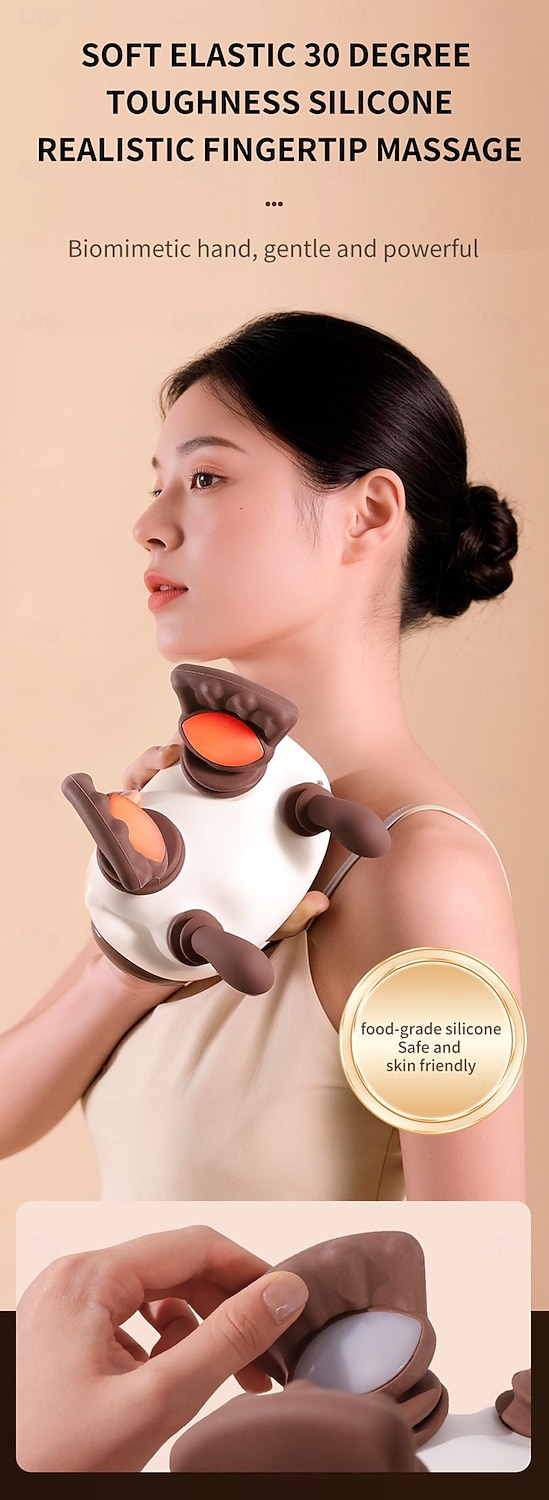 New Oblique Square Massager Shoulder and Neck Massager Cervical Hot Compress Home Cervical Massager Perfect Birthday Valentine's Day Gift for Boys and Girls for and Thanksgiving 2026 - $51.99 –P6