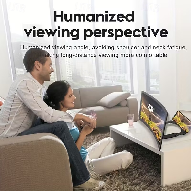 12-inch Curved HD Phone Screen Magnifier - 11 Coaxial Magnification Easy to Use and Carry Phone Screen Magnifying Glass 2026 - $19.99 –P4