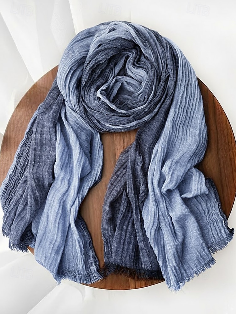 miesten puuvillainen pellavahuivi – pehmeää ja kevyttä materiaalia, saatavilla useissa väreissä – ihanteellinen arkeen ja ulkoiluun 2026 - $14.99 –P9