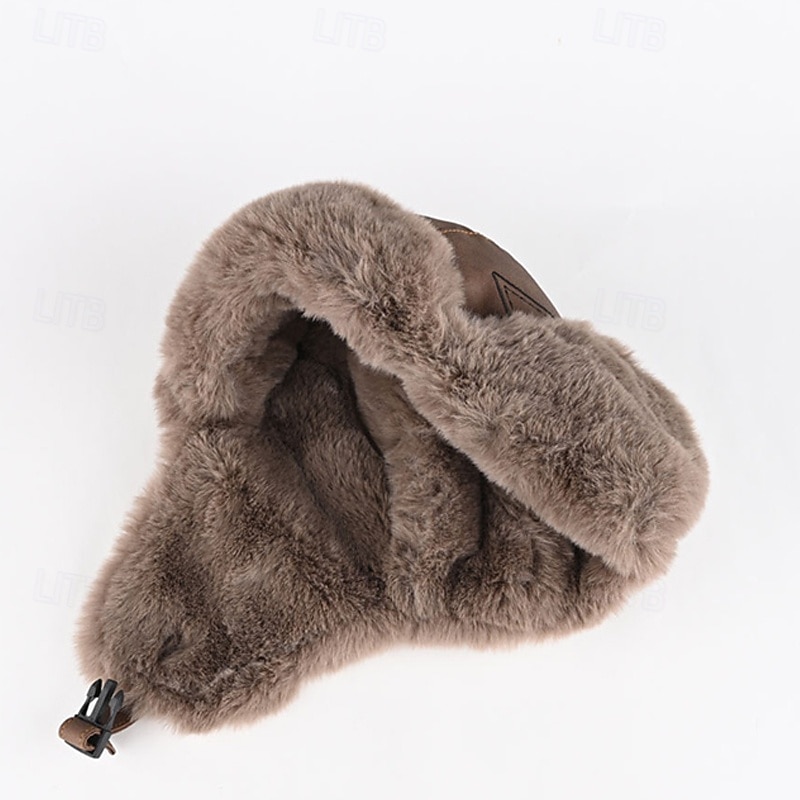 Men's Trapper Hat Winter Hats Brown khaki Polyester Fleece Fashion Modern Contemporary Daily Wear Date Star Thermal Warm Windproof 2026 - $20.99 –P5