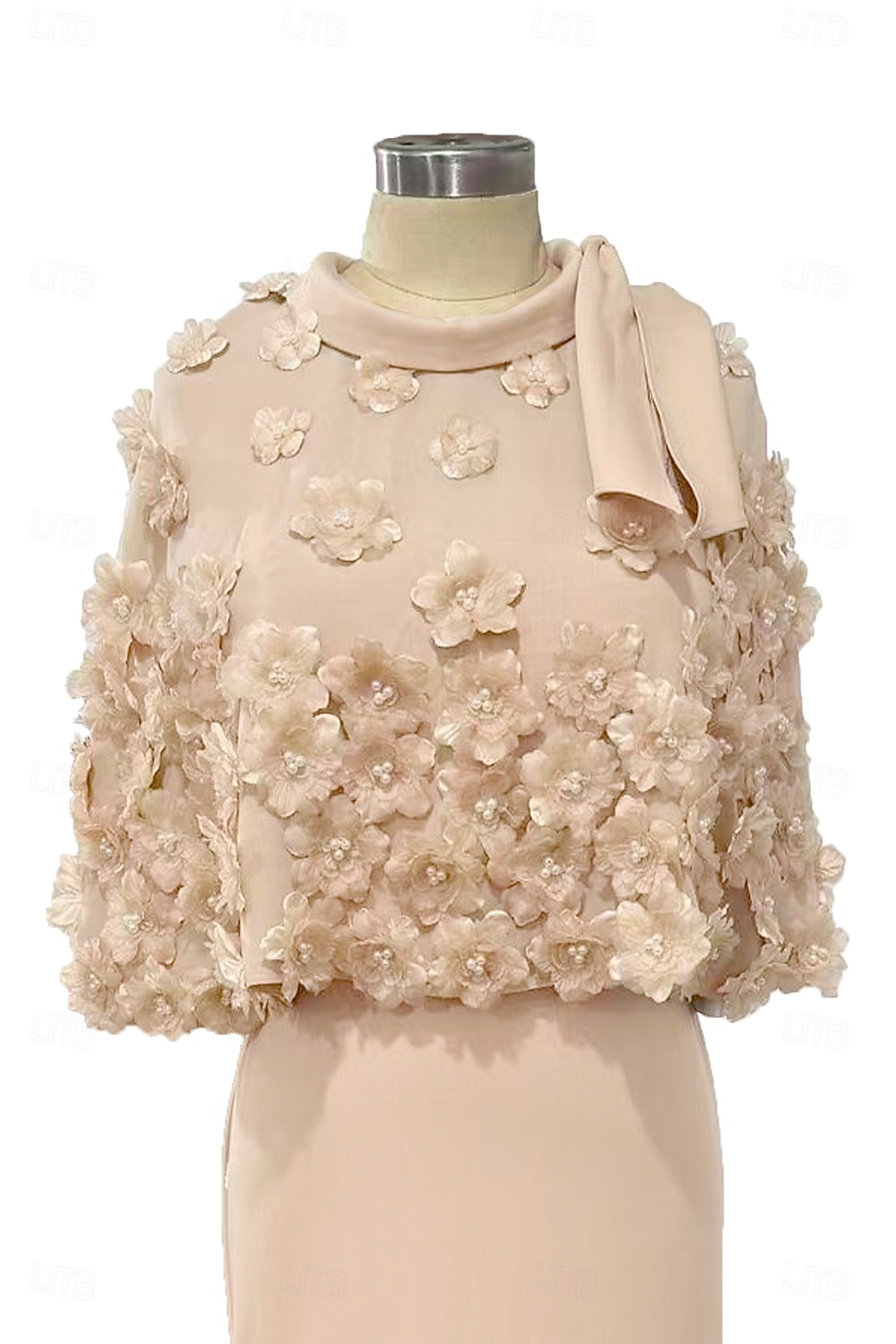 Tweedelig Tot de grond Feestjurk Cocktail jurk Bruiloft gast jurk Moeder van de bruid jurk Korte mouw Halve mouw Strakke ronde hals Ronde hals Elegant Formeel Bruiloft gast Familiebijeenkomst Chiffon 2026 - $183.99 –P4