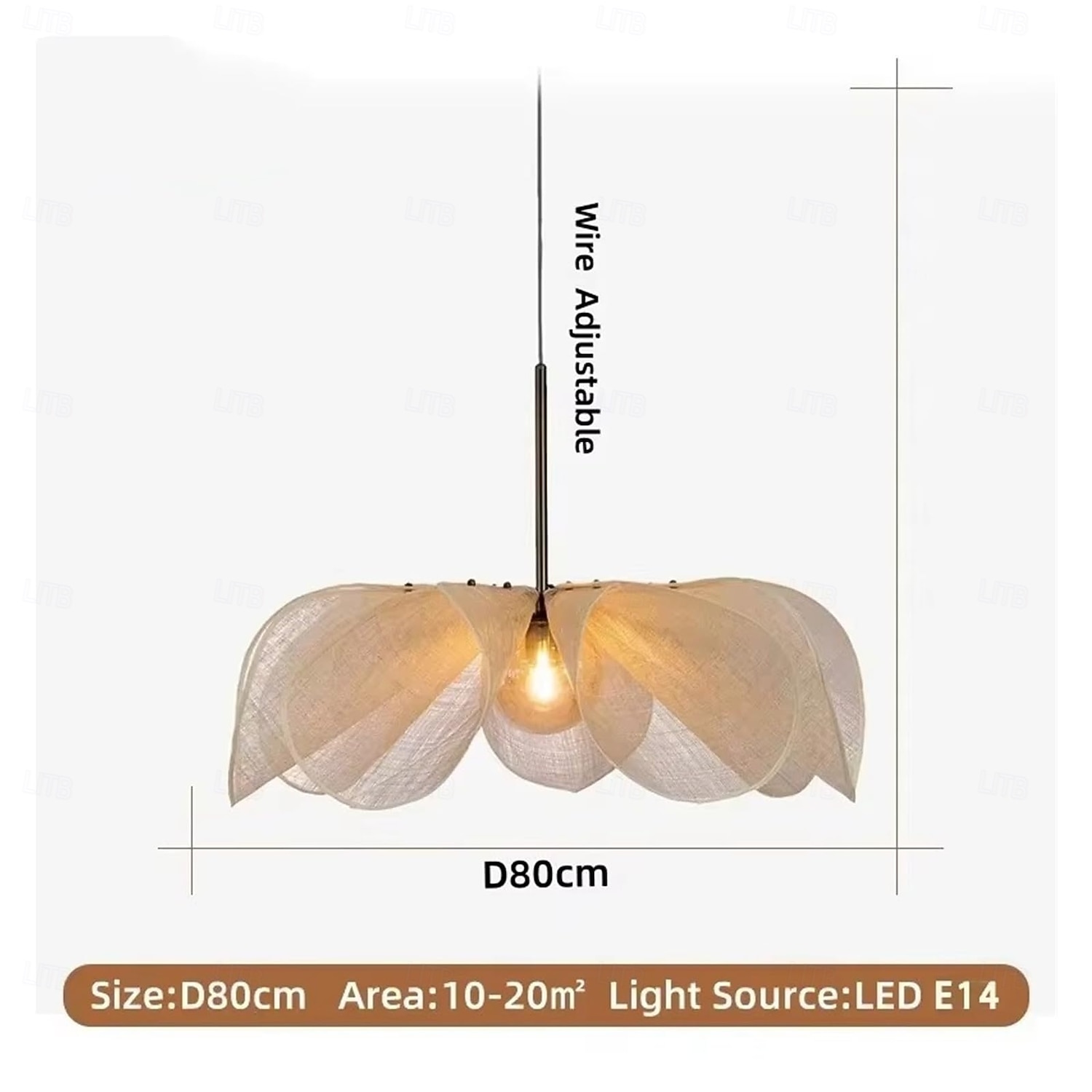 LED virágos függőlámpa nappaliba, tetőtéri függőlámpák lakberendezés krémszínű csillár vintage csillárok 2026 - $449.99 –P3