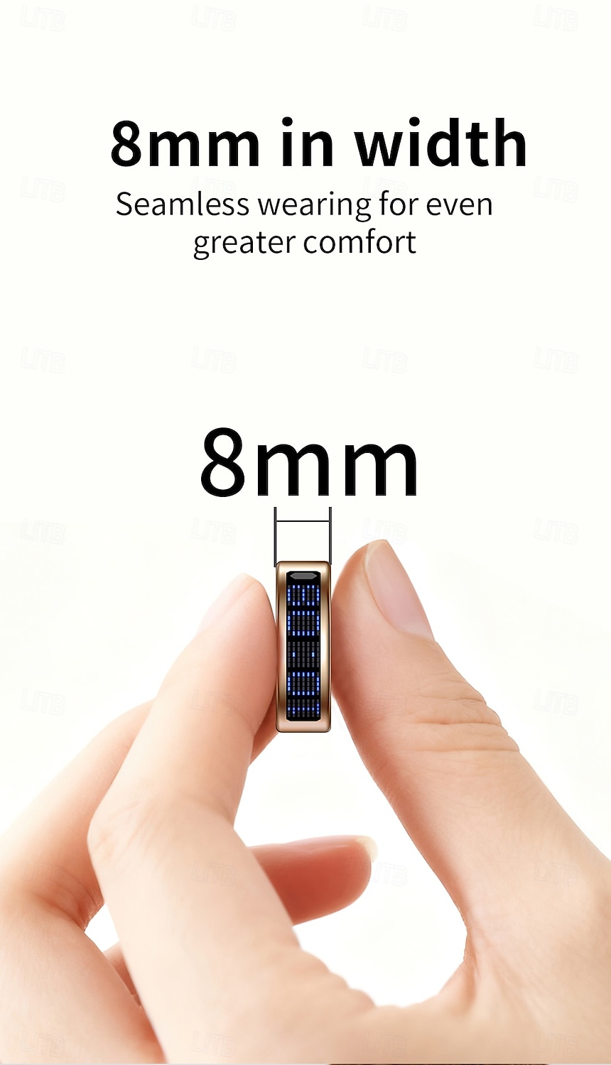 SR16 Älykello 0.1 inch Älykäs rannekoru Älykello Bluetooth Lämpötilan valvonta Askelmittari Aktiivisuuden seuranta Yhteensopiva Android iOS Naisten Miehet Vedenkestävä IPX-8 22 mm: n kellokotelo 2025 - $47.99 –P13