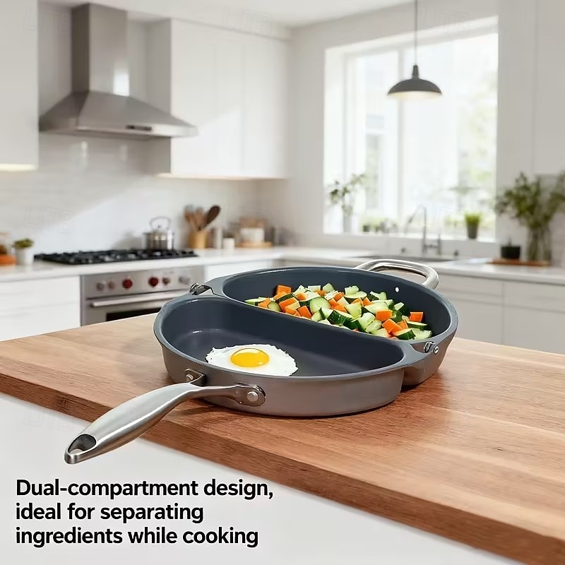 2026年 折りたたみ式フライパン、ダブルパン、二重底のノンスティックフライパン  コレクション – $91.99 –P4