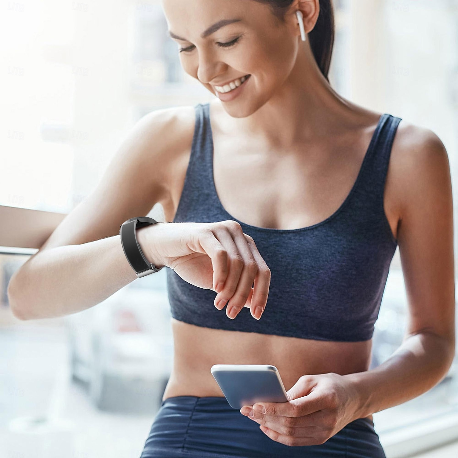 Óraszíj mert Samsung Galaxy Watch 7/6/5/4 40/44mm, Watch 6 Classic 43/47mm, Watch 4 Classic 42/46mm Szilikon Csere Szíj Állítható Sportszíj Modern csat Karszalag 2026 - $13.99 –P6