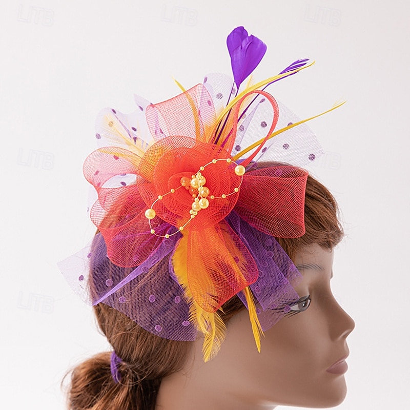 Headdress Feathers Beads Wedding Birthday Elegant Vintage With Rhinestone Headpiece Headwear 2026 - $16.49 –P21