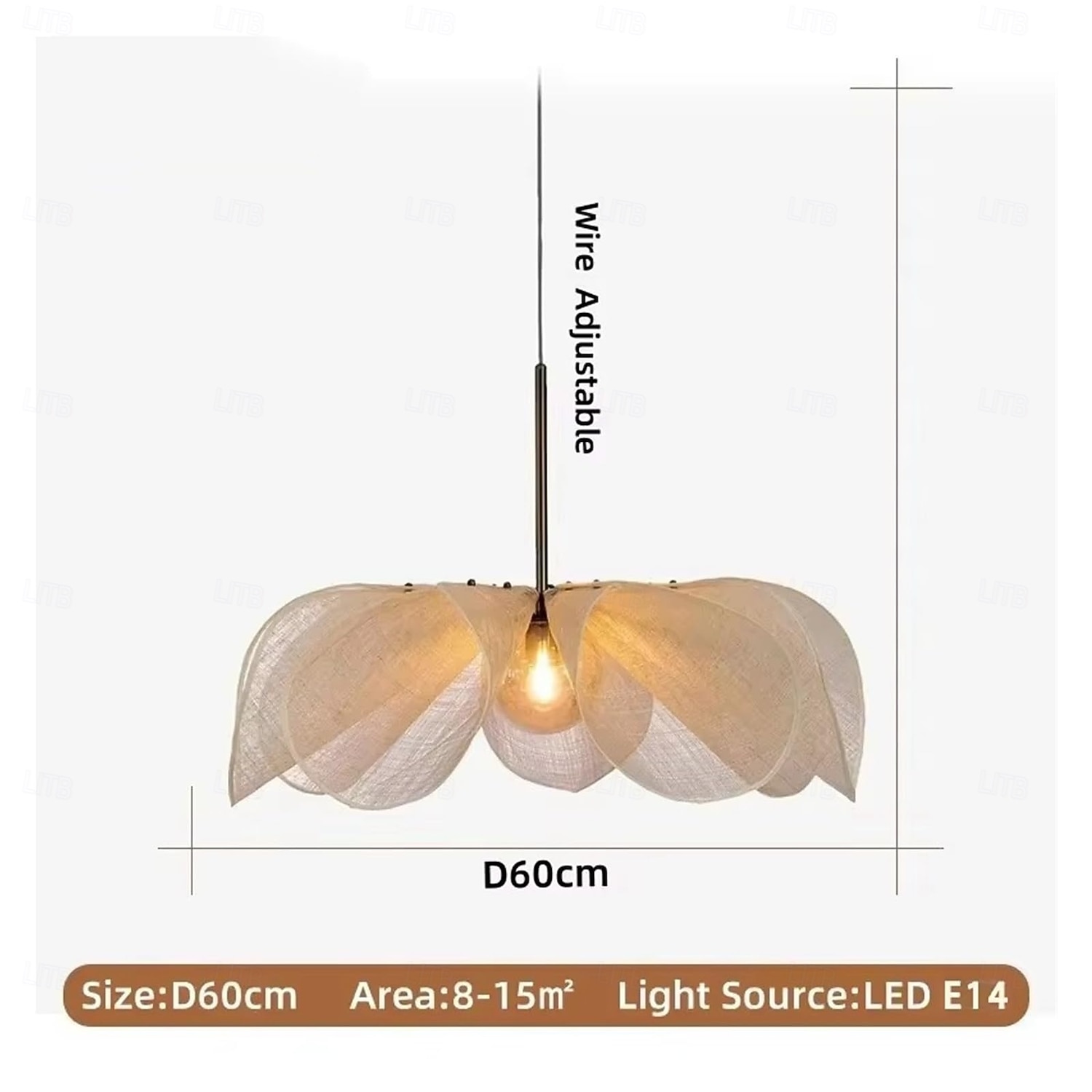 LED virágos függőlámpa nappaliba, tetőtéri függőlámpák lakberendezés krémszínű csillár vintage csillárok 2026 - $449.99 –P2