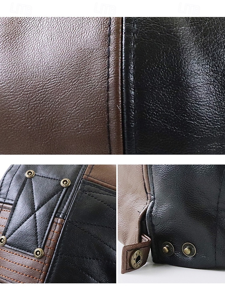 Herren-Schiebermütze aus Kunstleder, gestepptes Design mit dreieckigen Akzenten, in verschiedenen Farben erhältlich, stylisch und warm für Winter und Freizeit 2025 - $18.99 –P8