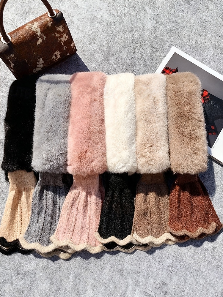 Weihnachtsschal aus Kunstpelz für Damen – weich und kuschelig, in verschiedenen Farben erhältlich, stilvolles Winteraccessoire für Weihnachtsfeiern, Veranstaltungen im Freien und kaltes Wetter 2026 - $11.99 –P4