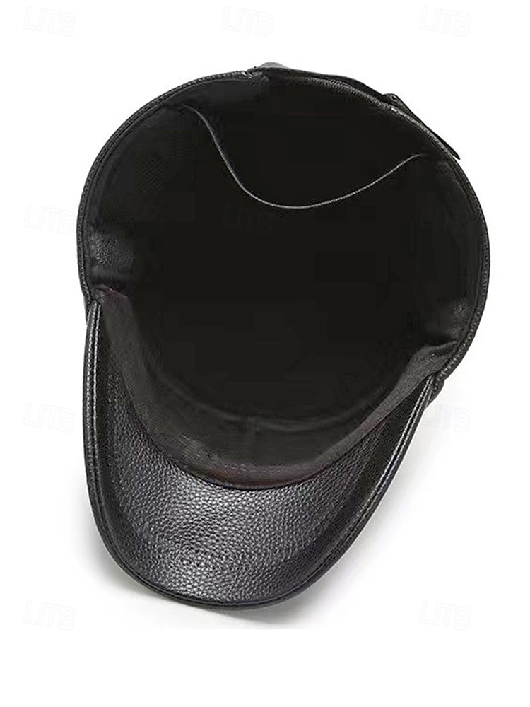 قبعة شتوية للرجال من الجلد الصناعي مع أغطية أذن قابلة للطي - أنيقة ودافئة ومريحة للطقس البارد - مثالية للأنشطة الخارجية والارتداء اليومي 2026 - $11.99 –P8