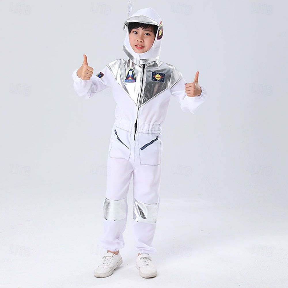 Fancy Costume Jumpsuit Uniform Astronaut Cosplay Costume Kid's Boys' Halloween Carnival Party Performance Dress Up 2026 - $32.99 –P4