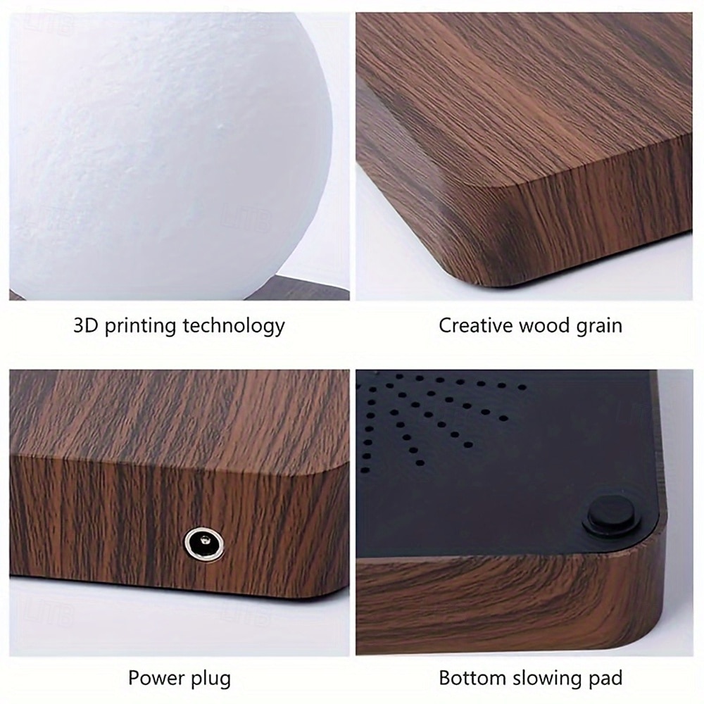Floating Moon Lamp Magnetic Rotating Lunar Night Light 3 Color Modes Suitable for Home Office Desk Decoration Unique Bedroom Lighting Cool Tech Gadget Valentine's Day Gift 2026 - $119.99 –P8