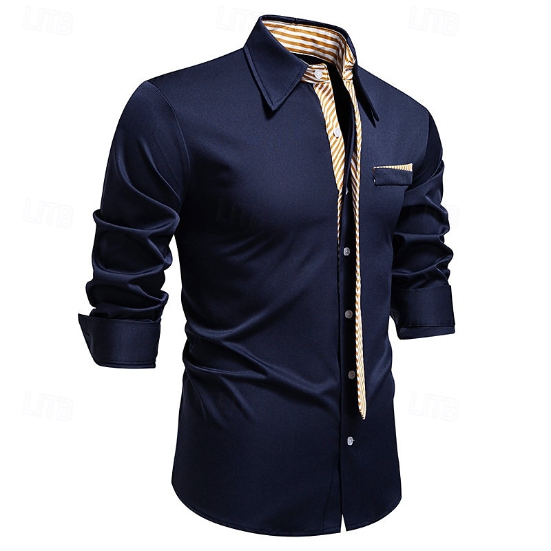 Loucos anos 20 Anos 20 Retro Vintage Blusa / Camisa Mafioso Padrinho Corte Justo Fantasia Homens Baile de Máscaras Traje de festa para noite Negócio / Cerimônia / Casamento Festa de Solteira Adulto de 2026 por $32.99 –P18