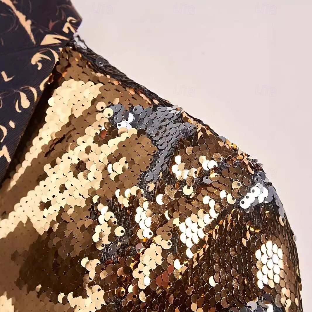 ديسكو الثمانينات 燕尾服 رئيس خدم يرتدي بذلة قياس كبير أكمام طويلة ديسكو ترتر ملابس تنكرية رجالي زي الكرنفال حفلة تنكرية نادي فخر موكب شهر الفخر للبالغين معطف خريف & شتاء 2026 - $77.99 –P4