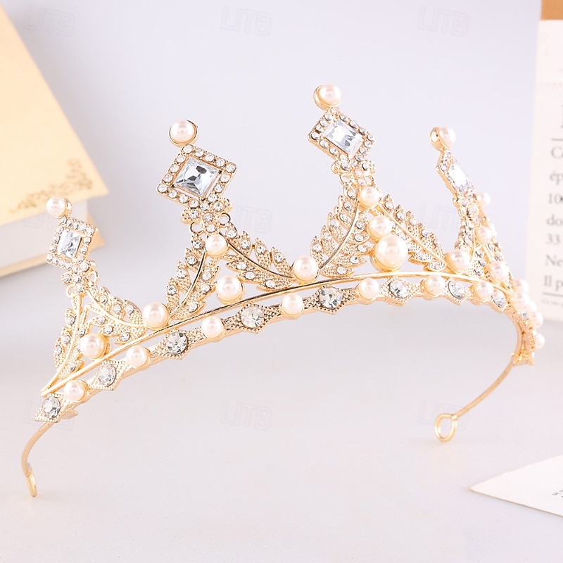 Crown Tiaras Decoração de Cabelo Liga Casamento Aniversário Elegante Com Pedrarias Capacete Chapéu de 2026 por $11.49 –P3