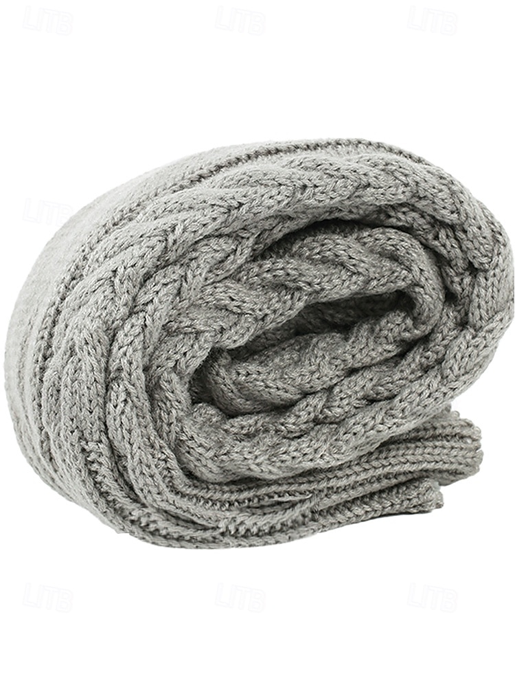 Women's Acrylic Knit Over-the-Knee Socks - Soft, Warm, Perfect for Christmas, Available in Multiple Sizes 2026 - BHD 6.92 –P11