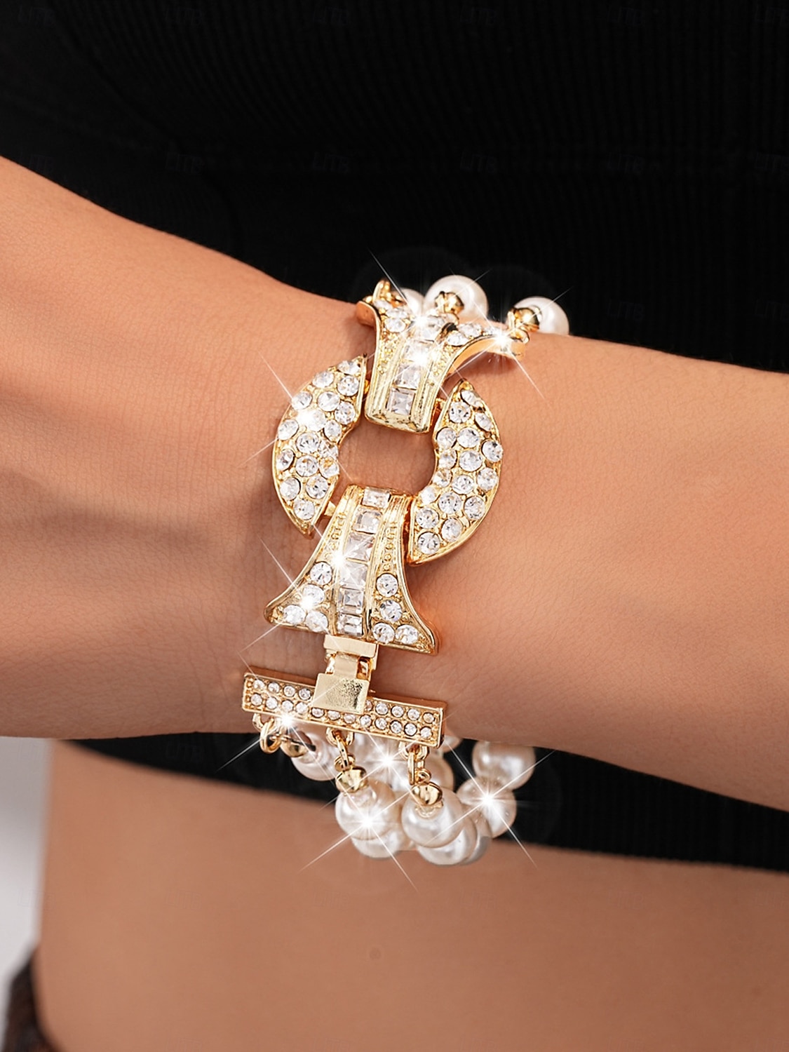 collier de perles à plusieurs rangs pour femme &Ensemble de bijoux en strass - élégant collier et bracelet multi-rangs pour les fêtes et le réveillon du Nouvel An &événements spéciaux en soirée de 2026 ? $24.99 –P3