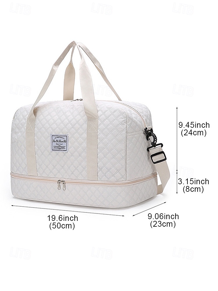 Женская дорожная сумка-тоут из нейлона - водонепроницаемая, разных цветов, с багажным ремнем, с разными вариантами ношения, стильная и функциональная для путешествий и повседневного использования 2026 - $9.99 –P12