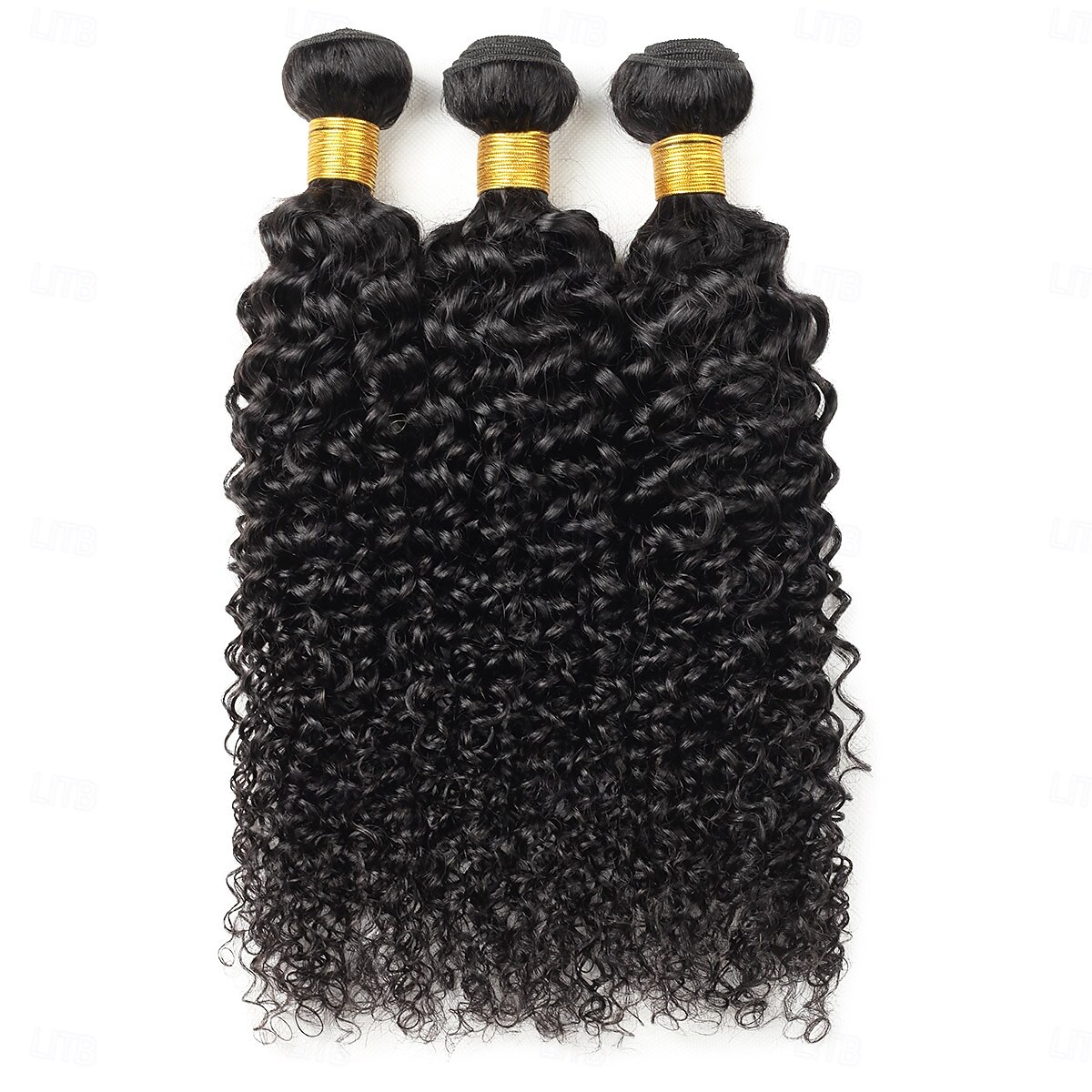 Brazilian Human Hair 1B # Natural Black Color  Curly Wave Human Hair 1 Bundle 10-30 inches 2026 - $56.99 –P3